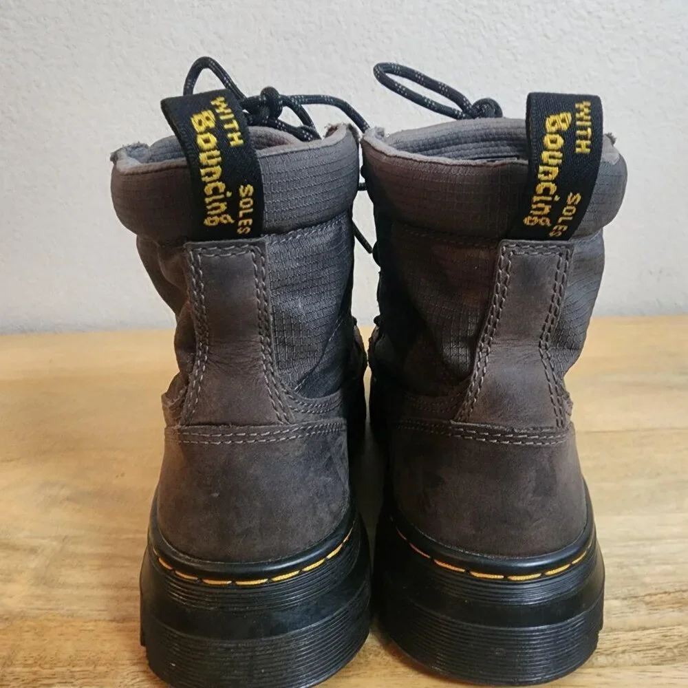 Dr Martens Combs Jungle Zip Boots Mens Size 6 Brown Lace Up Leather